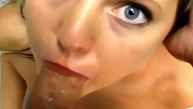 POV sex with a beautiful blue eyed girl