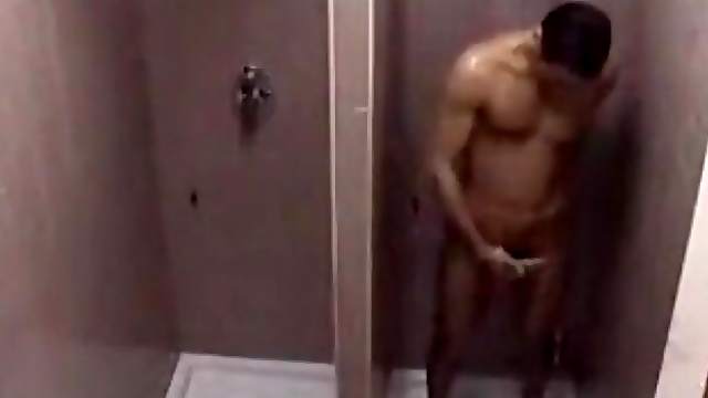 Voyeur masturbation video in the shower