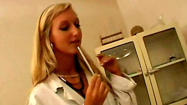 Blonde Dutch Doctor Fucks Her Patient