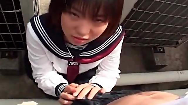 Sexy Japanese girl squirts as she rides big dildo