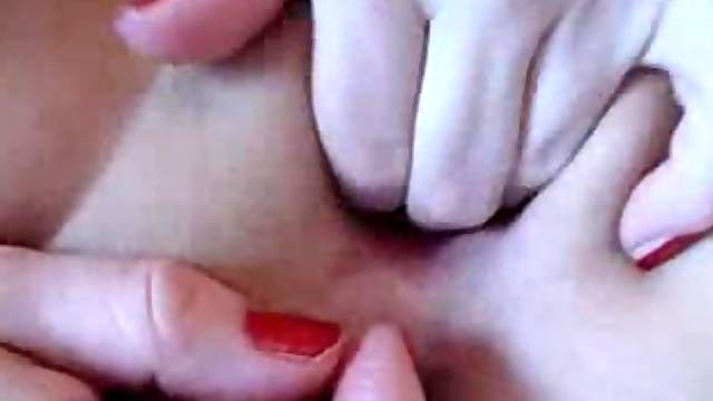 Mom fingering her holes on camera