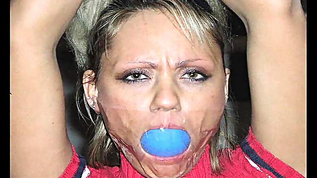 A compilation of gagged girls