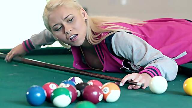 The pretty baby Marsha May has sex with her nice boyfriend on the table.